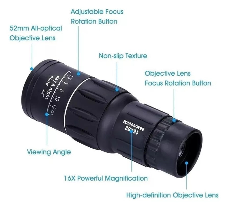 Telescopio Monocular De Visión Óptica Hd 🔭