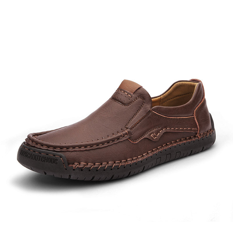 Zapato para hombres Cafe eco-cuero 8086