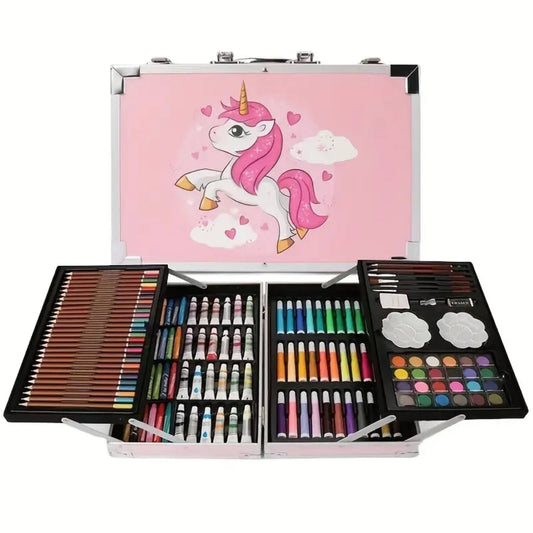 🎨🦄  Kit De Dibujo Unicornio 145 Piezas 🎨🦄