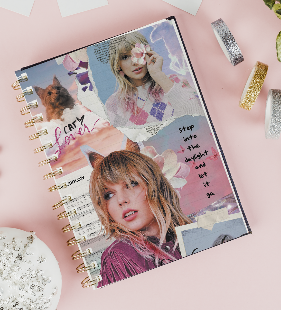 AGENDA TAYLOR SWIFT SIN FECHA + STICKERS