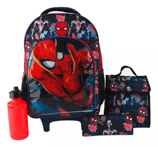 🕷️💥 Mochila Lonchera Estuch Botel Spiderman 🕷️💥